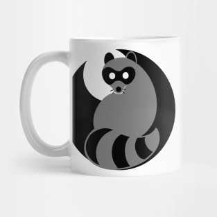 Trash Panda at Night, Trash Panda at Night (white background) Mug